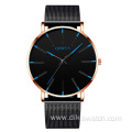 Top Ranking Men's Fashion Quartz Watch with Stainless Steel Mesh Band Sport Casual Military Watches Factory Direct Sale relojes